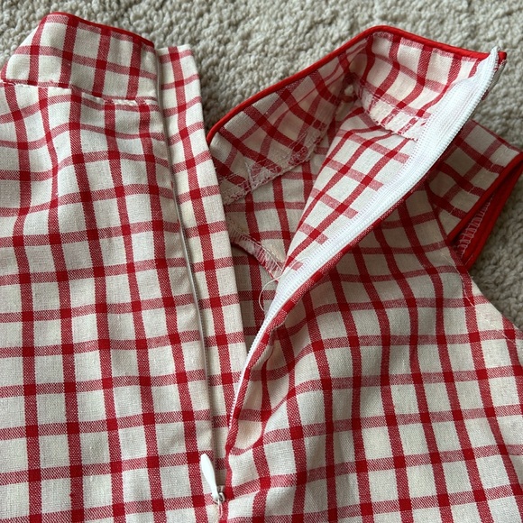 Toddler Girl Dress Chinese Asian Qipao Plaid/Floral - Picture 3 of 5